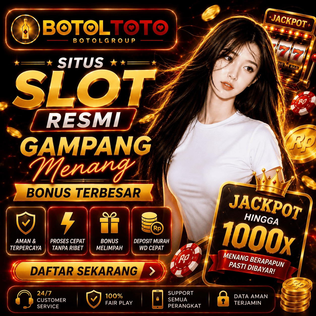 BOTOLTOTO | Situs Slot Resmi Gampang Menang Bonus Terbesar